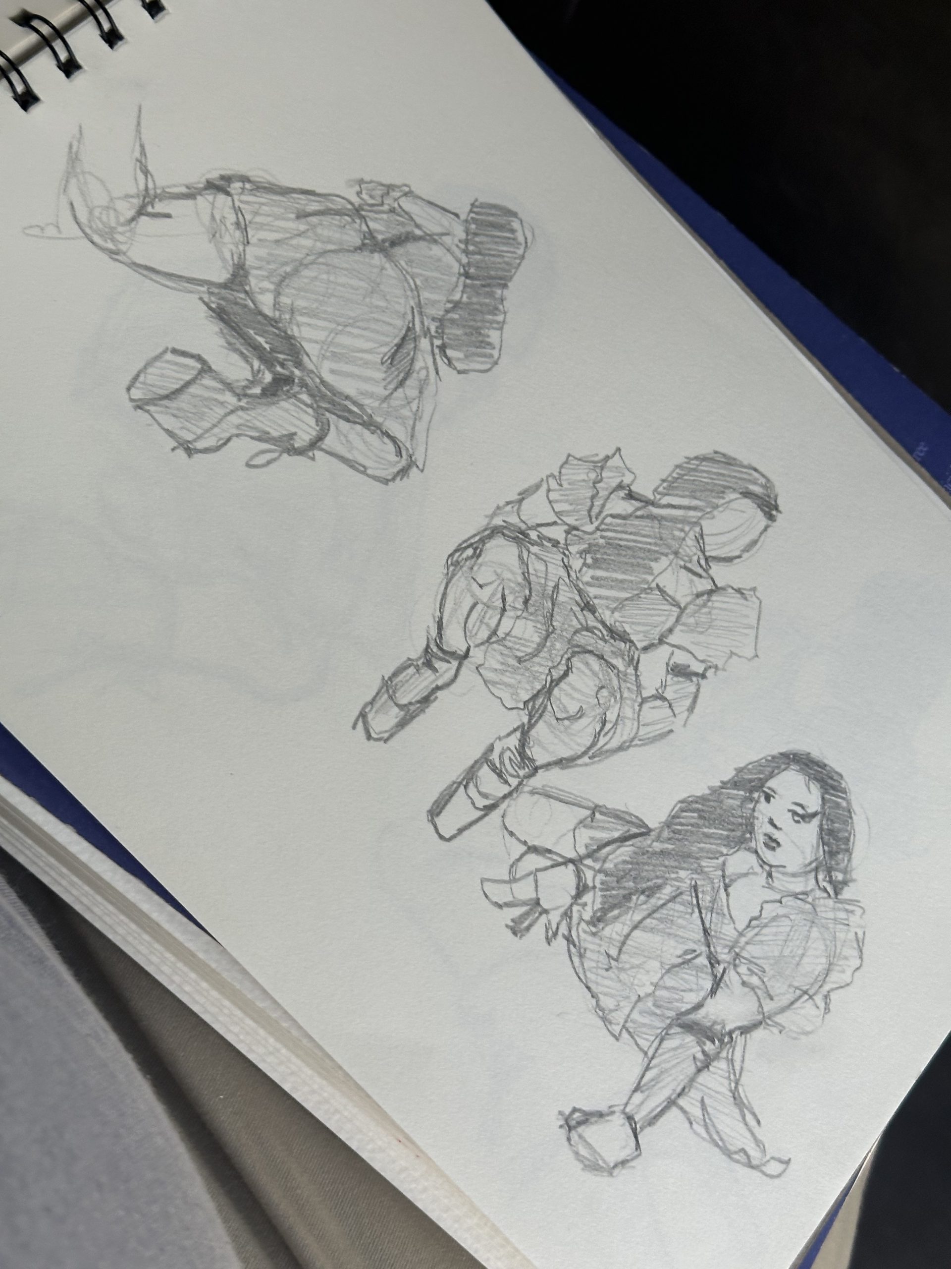 Dibujo con modelo